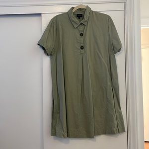 Who What Wear Army Green A-Line Shirt Dress L